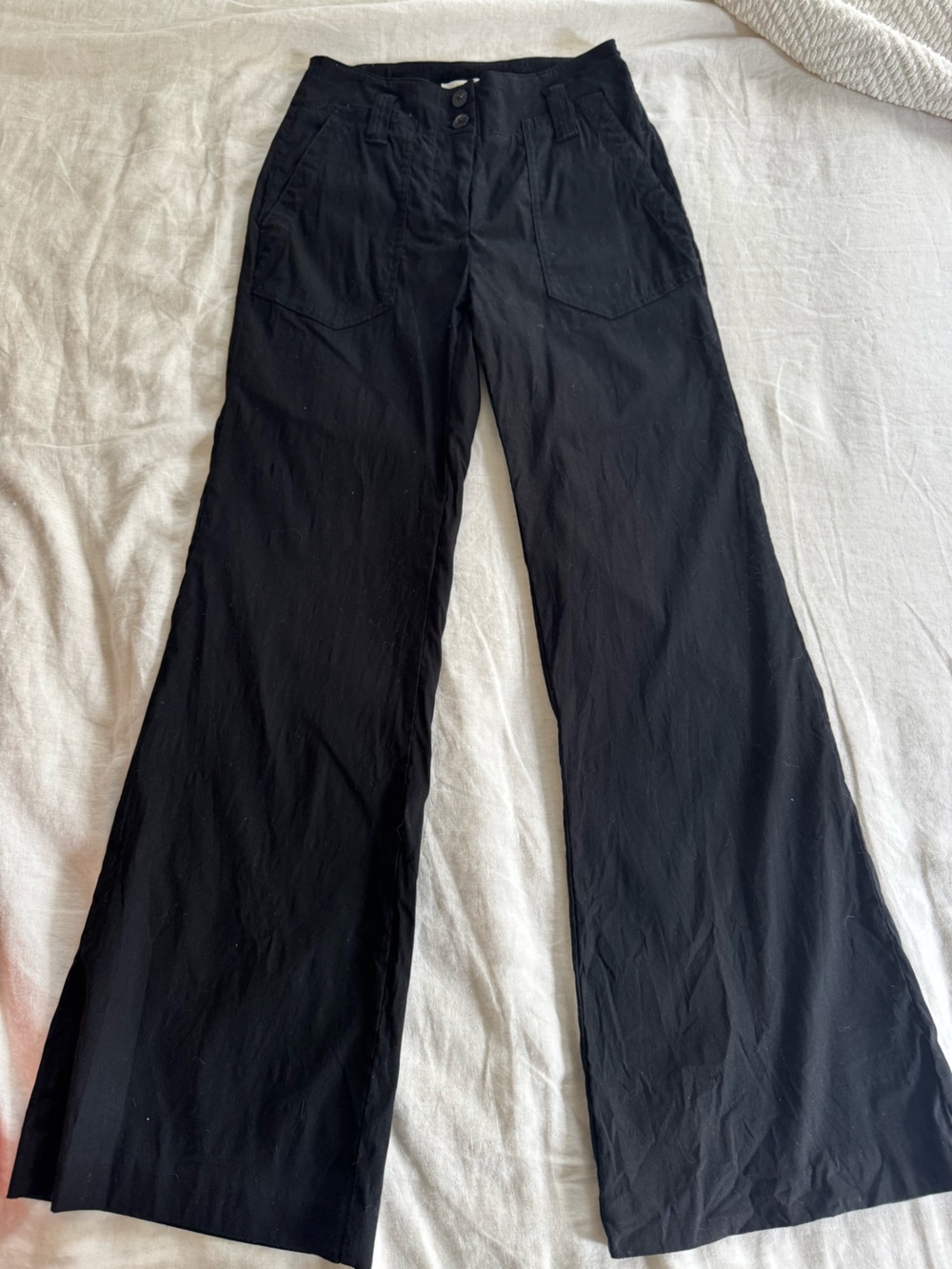Maeve Black Gingham-Lined High-Waist Pants - Picture 4 of 5